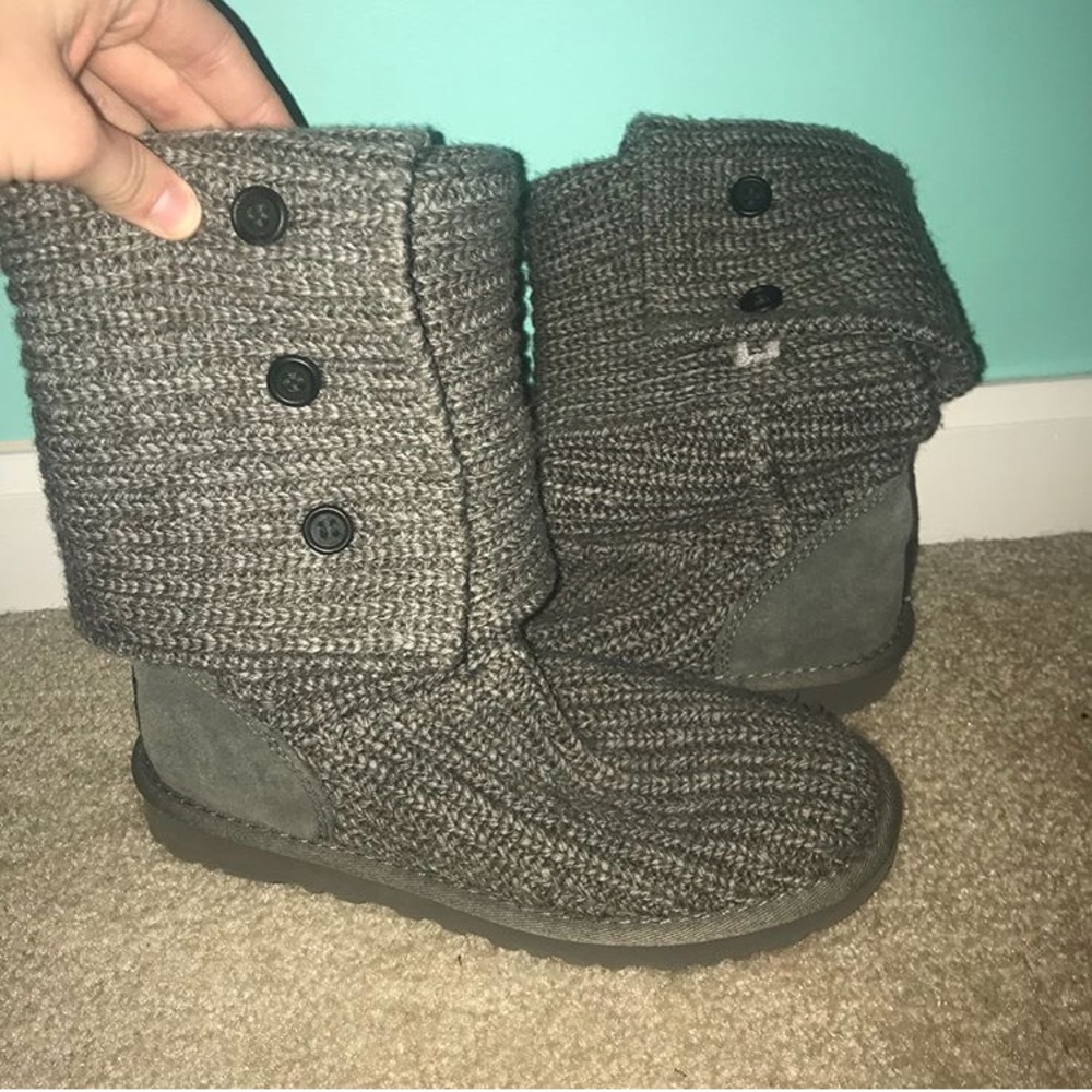 Grey Knit UGGS